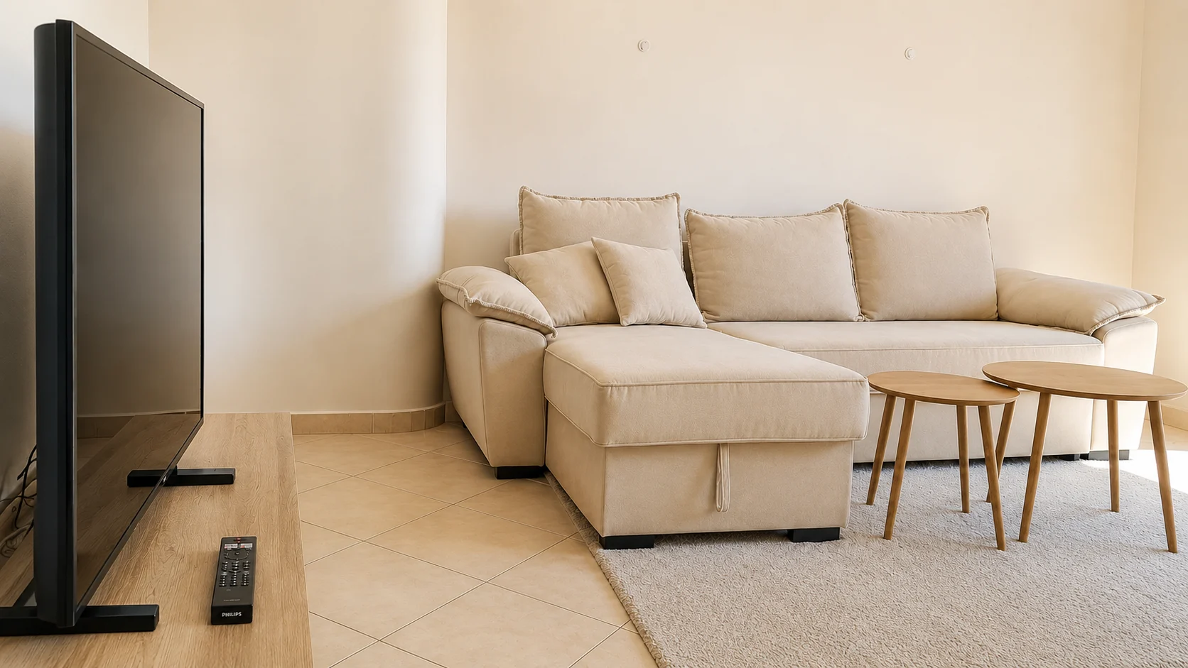 Modern and spacious 1-bedroom apartment for long-term rent near Durrës Beach